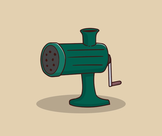 classic meat grinder hand drawing illustration