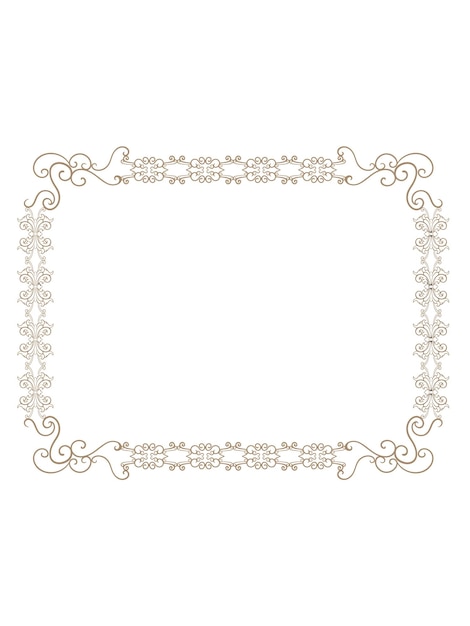 Classic ornamental decorative frames