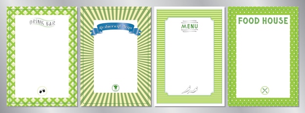 Classic restaurant menu templates