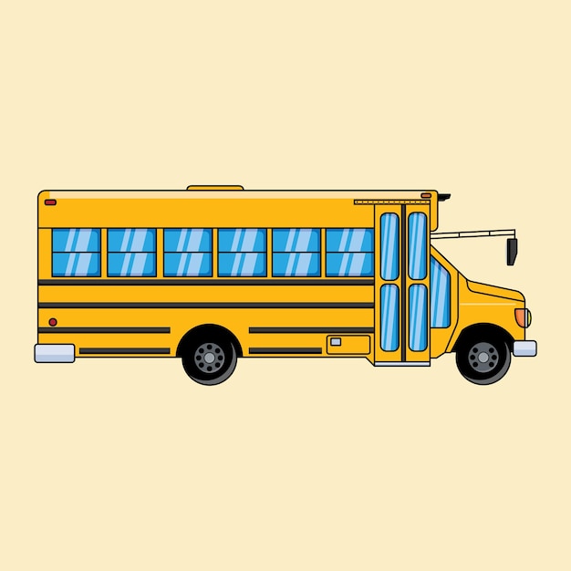 Classic school bus orange color suitable for banner sticker