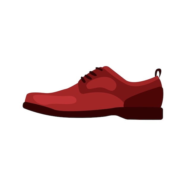 Classic shoes illustration in color cartoon style editable