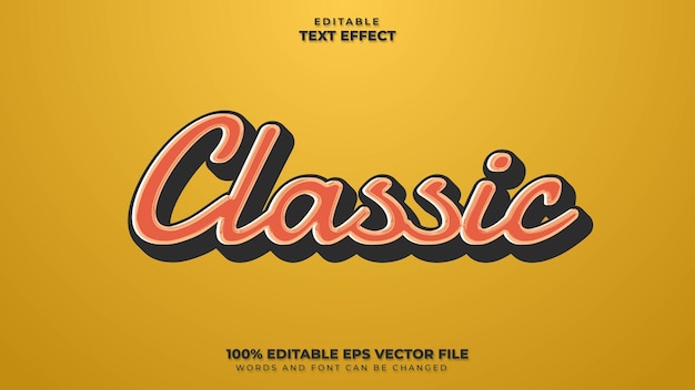 Classic Text Effect