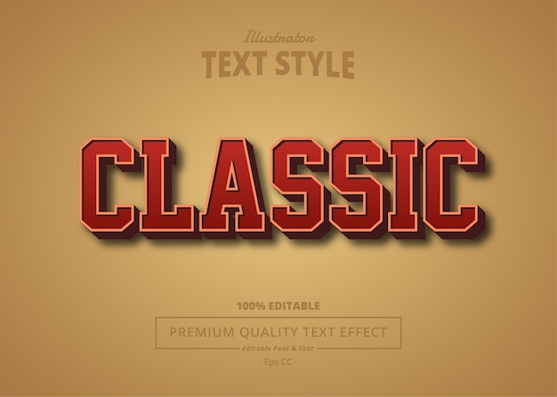 Classic  Text Effect