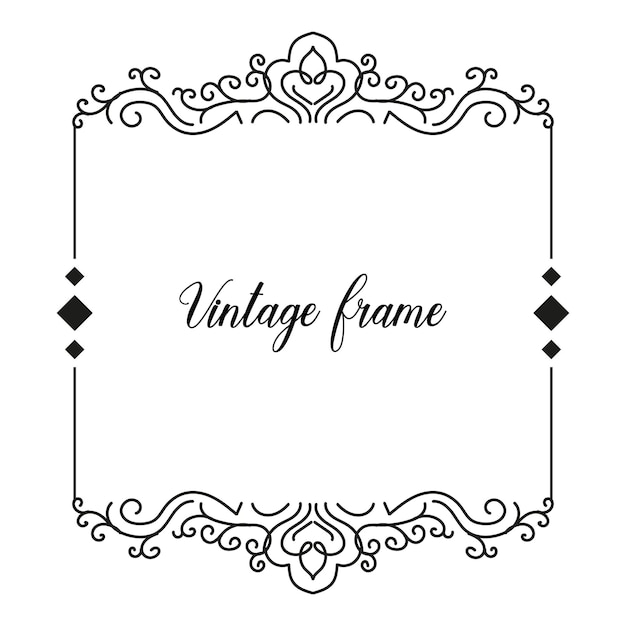 classic vintage frame decorative background