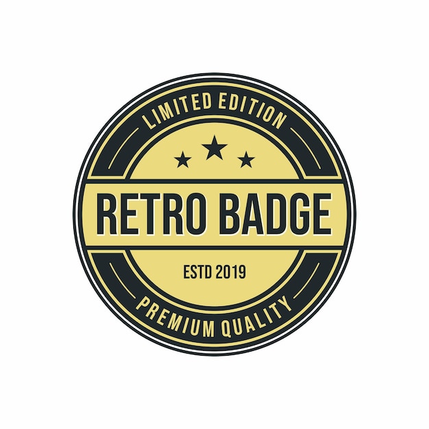 Classic Vintage Retro Label Badge Logo Design