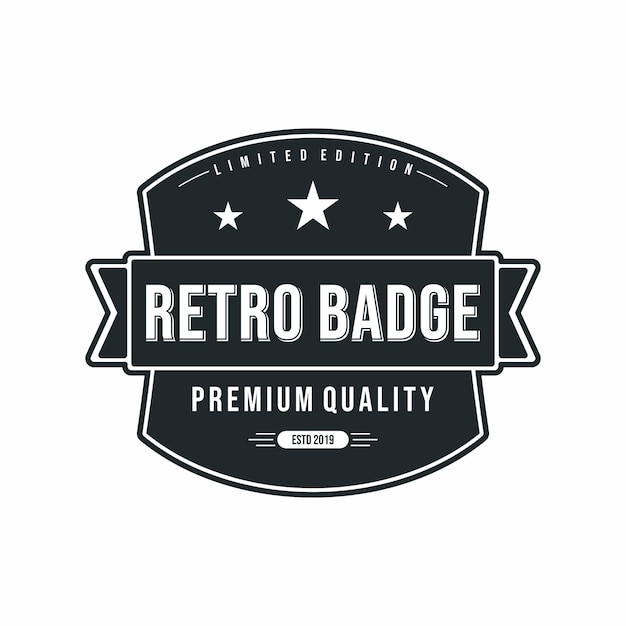 Classic Vintage Retro Label Badge Logo Design