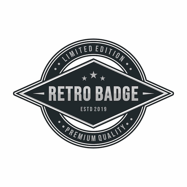 Classic Vintage Retro Label Badge Logo Design