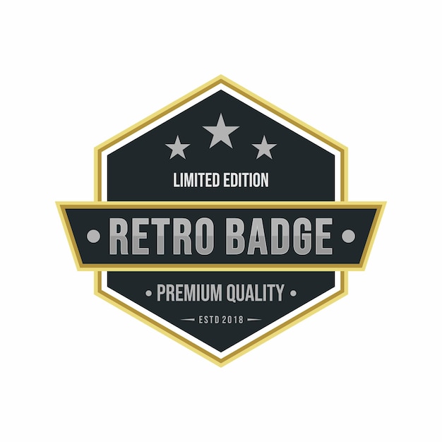 Classic Vintage Retro Label Badge Logo Design