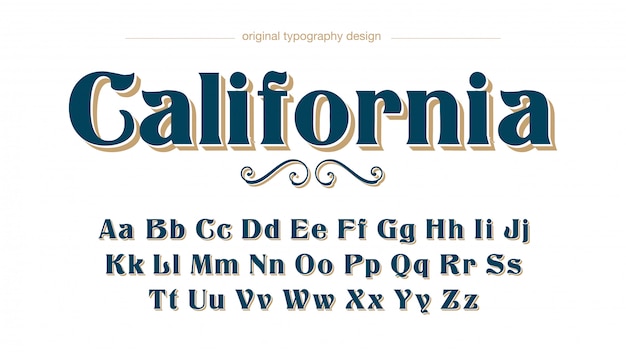 Classic Vintage Serif Typography 