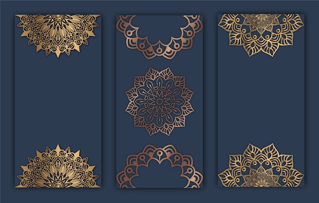 classical golden mandala pattern