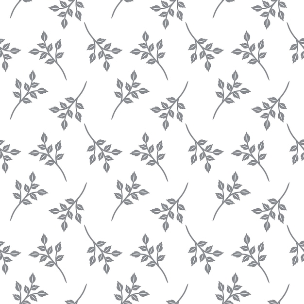 Classical leaves seamless pattern