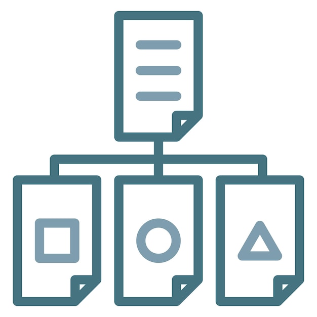 Vector classification icon vector image can be used for data science