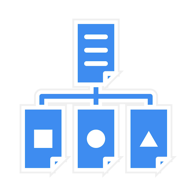 Vector classification icon vector image can be used for data science