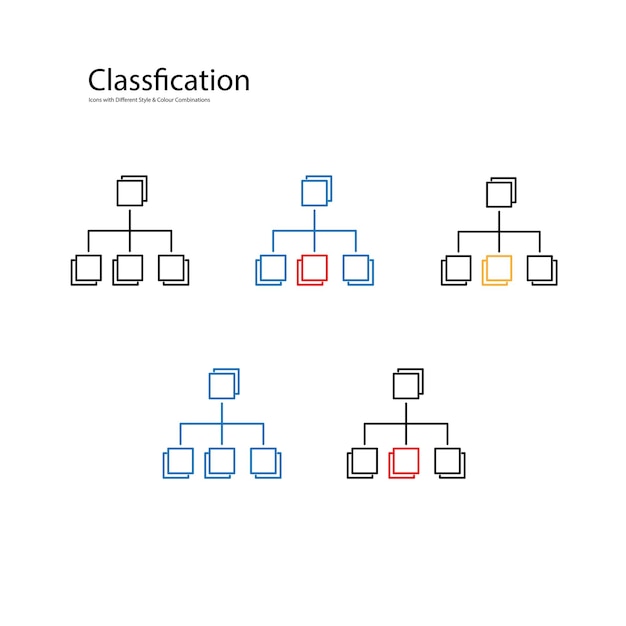 Vector classification vector illustration icon design