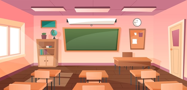 Classroom interior for study