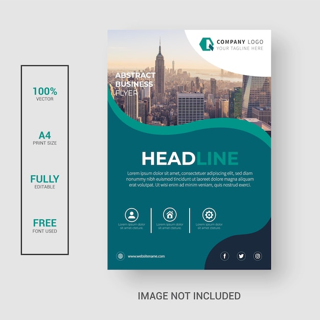 Clean abstract Business brochure template