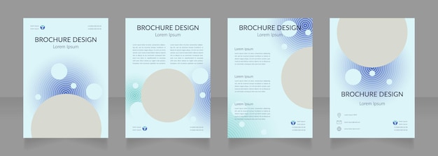 Clean air and nature protection blank brochure design