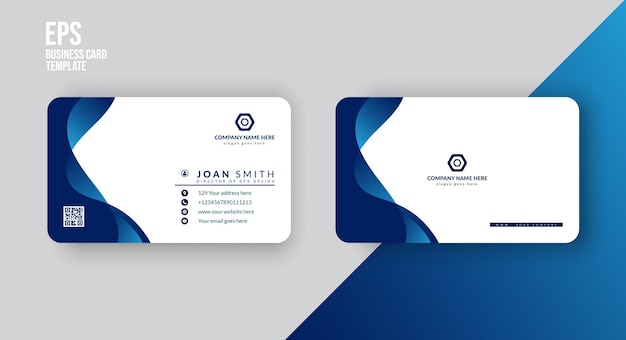 Clean business card design