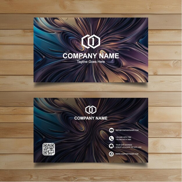 Vector clean business card template