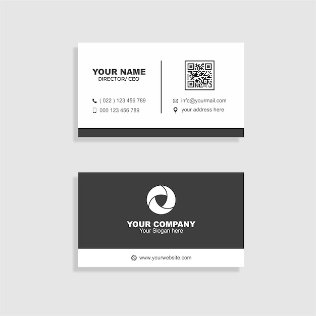 clean business card