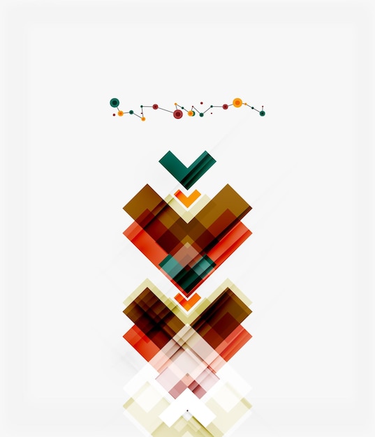 Clean colorful unusual geometric pattern design