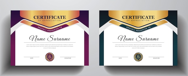 Clean and creative certificate template