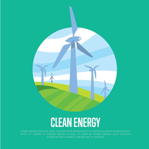 Clean energy background