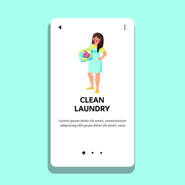 Clean laundry vector