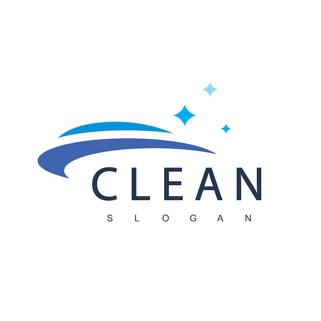 Clean Logo Design Template Suitable For Cleaning Service House Keeping And Laundry