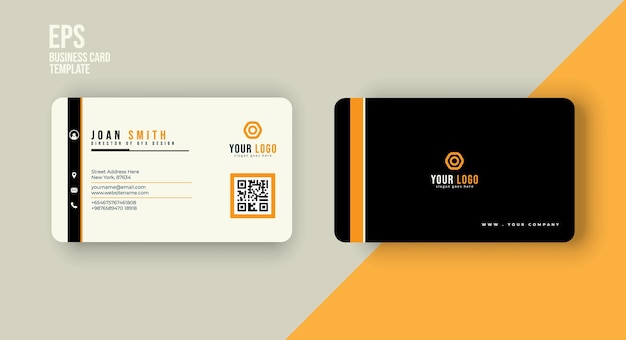 Clean and modern business card design