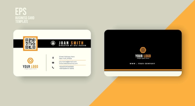 Clean and modern business card design