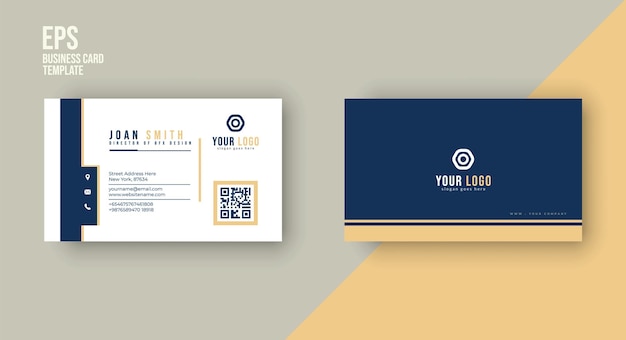 Clean and modern business card design