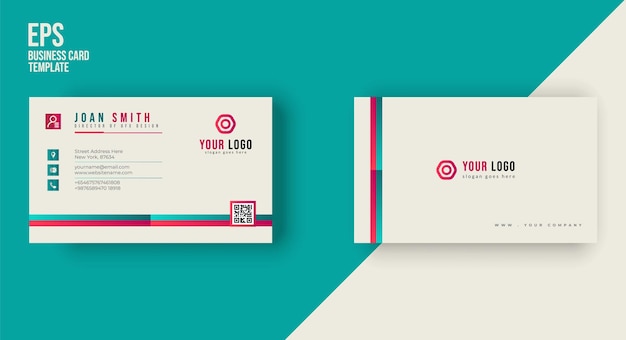 Clean and modern business card design