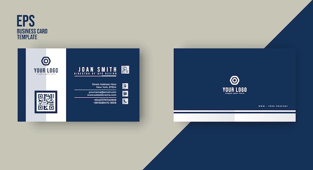 Clean and modern business card design