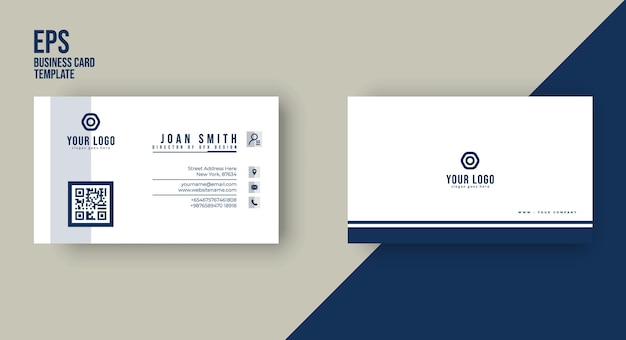 Clean and modern business card design