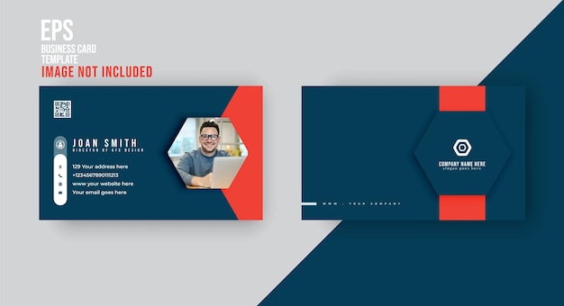 Clean modern business card design