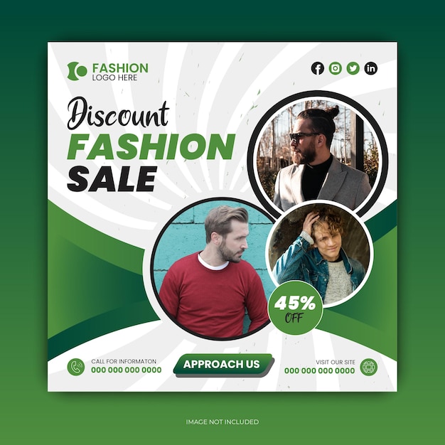 Clean modern fashion instagram templates