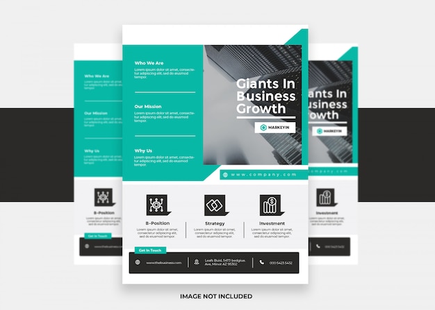 Clean Modern Presentation Business Colorful Creative design Corporate Flyer