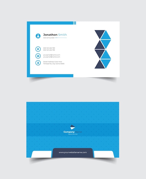 Clean and modern professional business card template