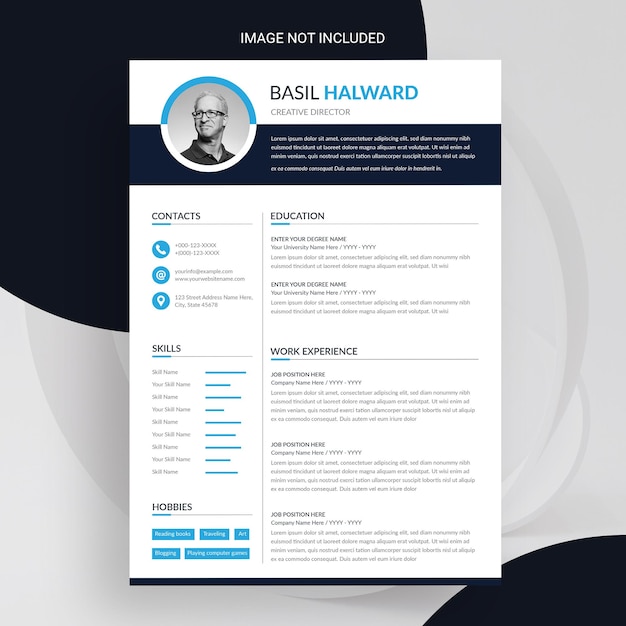 Clean and modern resume cv template