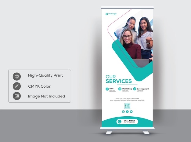 Clean And Modern Rollup Banner Design Template