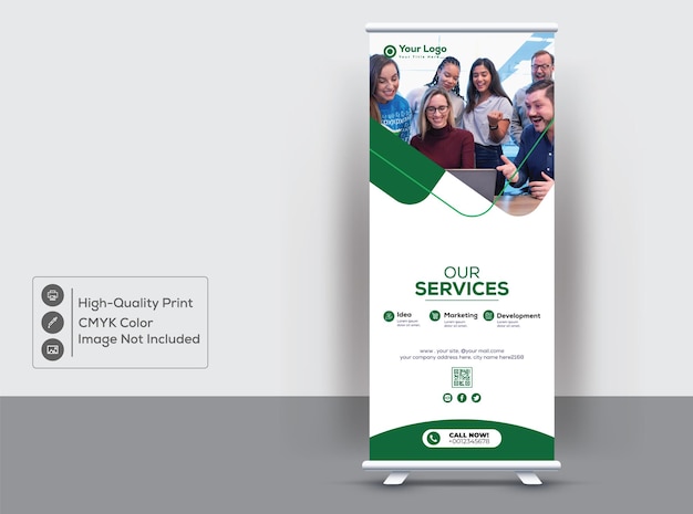 Clean And Modern Rollup Banner Design Template