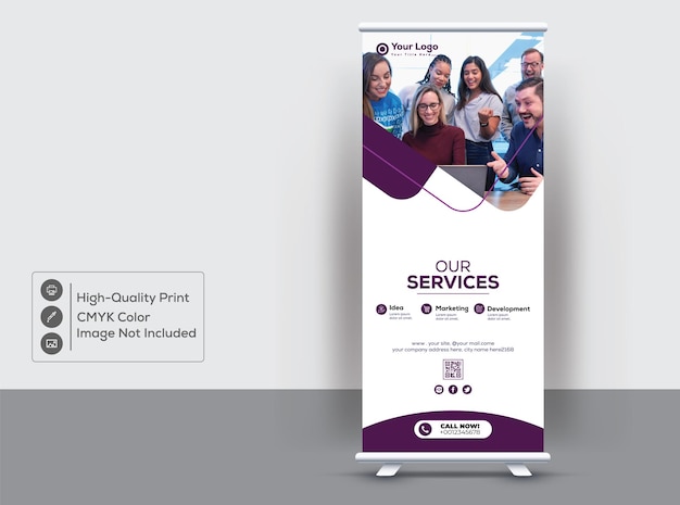 Clean And Modern Rollup Banner Design Template