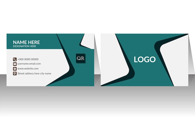 Vector clean and simple business card for entrepreneurs