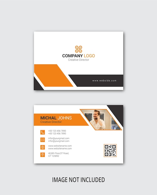 Clean style modern business card template eps