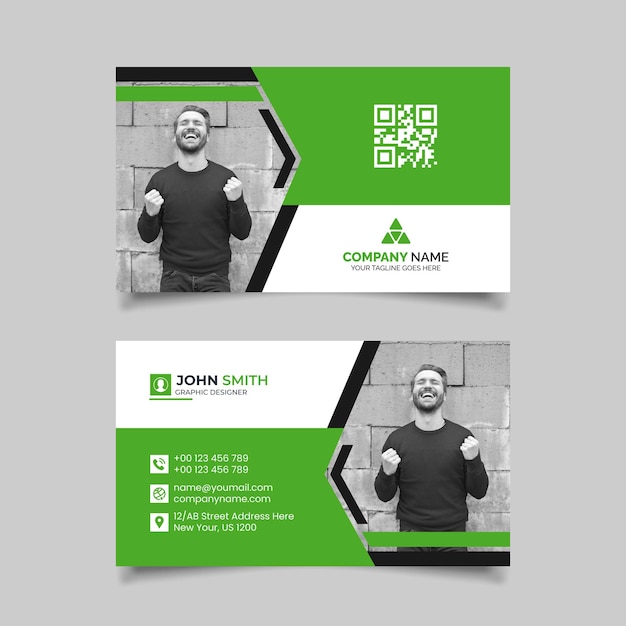 Clean style modern business card template