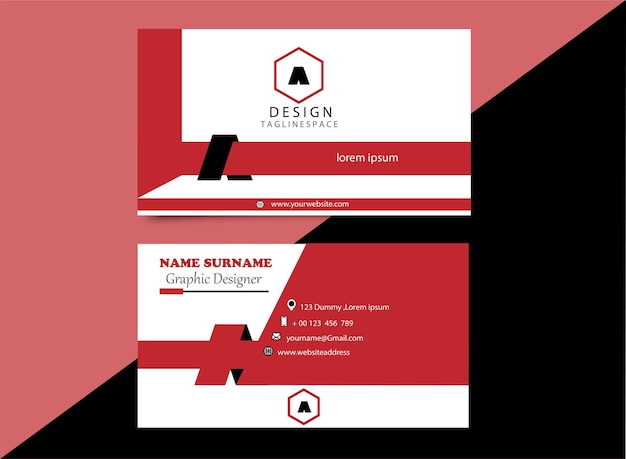 Clean style modern business card template