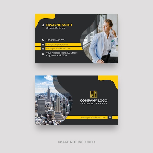 Clean style modern business card template