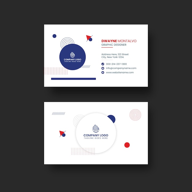 Clean style modern business card template