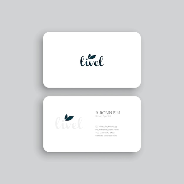 Clean style modern professional business card template